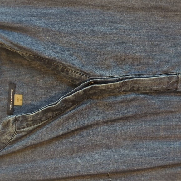 Tommy Hilfiger Sleeveless Chambray Dress Size 12 - Picture 3 of 8